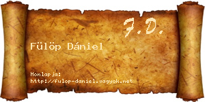 Fülöp Dániel névjegykártya
